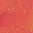 thumbnail image 1 of Ahgly Company Tapis d'Intérieur Lavable à la Machine, Carré, Transitionnel, Orange Rouge Orange, Tapis de Zone, 6 Pieds Carré, 1 of 7