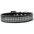 thumbnail image 1 of Ritz Pearl And Clear Crystal Dog Collar Black Size 12, 1 of 1