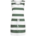 thumbnail image 4 of Fridja Womens Casual V-Cou Sans Manches Bandage Impression en Vrac Robe de Ceinture, 4 of 6