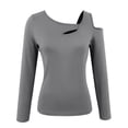 thumbnail image 4 of Haut de Couche de Base Ajusté à Manches Longues Thermique Automne Hiver pour Femmes, Confortable, Extensible, Tissu Doux, Tenue de Tous les Jours, 4 of 5
