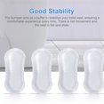 thumbnail image 3 of 4Pc Bathroom Hardware Toilet Seat Bumpers Attachment Replacement Strong Adhesive, 3 of 7