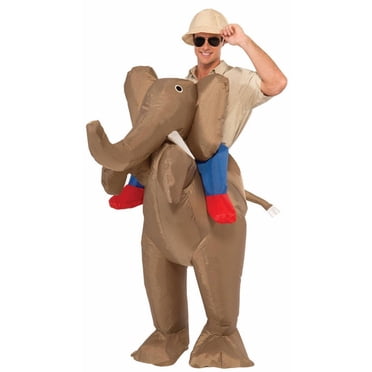 Safari Ride a Elephant Inflatable Adult Costume
