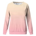 thumbnail image 3 of MIASHUI Girls Sweatshirt Tops Gradient Printed Crewneck Casual Pullovers,Pink,2-3 Years, 3 of 3
