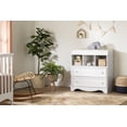 thumbnail image 3 of South Shore Savannah Changing Table with Drawers and Open Storage, in Pure White, 3 of 14