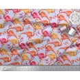 thumbnail image 2 of Soimoi Viscose Chiffon Fabric Flamingo Bird Print Sewing Fabric Yard 42 Inch Wide, 2 of 3