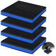thumbnail image 1 of phepetroll 4P Anti Vibration Pads 6'' X 6'' X 7/8" Sound Isolation Ribbed Rubber Mats With EVA Center, Heavy Duty Vibration Isolation Pads, 1 of 7