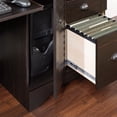 thumbnail image 4 of Sauder Harbor View Computer Desk with Hutch in Antiqued Paint, 4 of 6