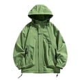 thumbnail image 1 of Styesk Jackets for Men Men's Spring And Charge Coat Thin Outdoor Mountaineering And Riding Windproof Work Coat, 1 of 4