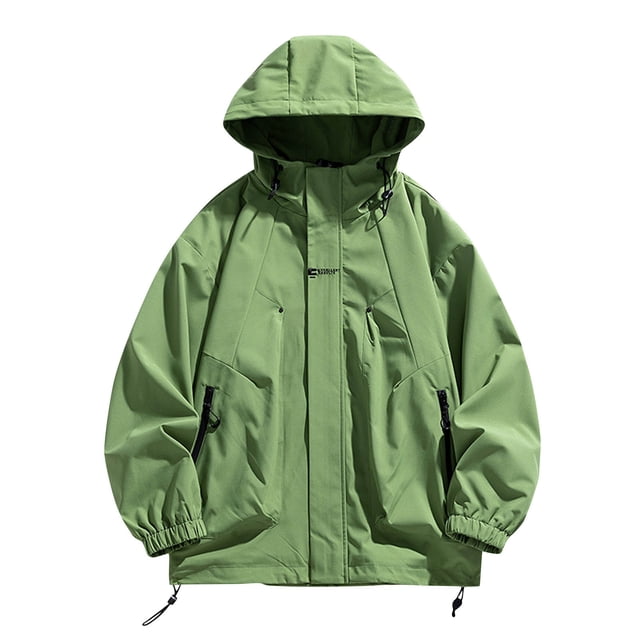 Styesk Jackets for Men Men's Spring And Charge Coat Thin Outdoor Mountaineering And Riding Windproof Work Coat
