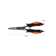 thumbnail image 3 of Fishing Gear Nose Lock Nose Fishing Pliers Stainless Steel Hook Remover Braid Cutter Rustproof Efficient Angling Tool, 3 of 9