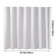 thumbnail image 3 of TIELUTT Rideau de Douche Blanc Rideau de Douche Uni Épais Rideau de Douche Largeur Courte Rideau de Douche pour Hommes Rideau de Douche Lourd avec Ventouses Doublure de Rideau de Douche Lourd avec Poids Rideaux de Bain S, 3 of 8