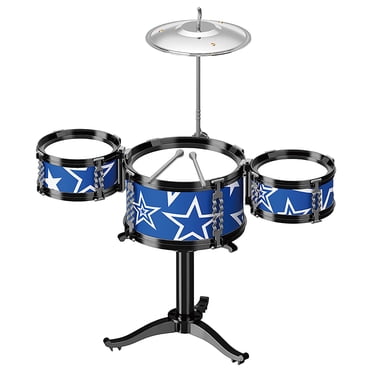 Lksixu Toddler Toys Educational Baby Toys Toddler Drum Kit Kids Toys Jazz Drum Set 5 Drums with Stools Mini Set Musical Instrument Toys Birthday Gifts for Beginner Boys Girls Learning Toys for Kids