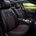thumbnail image 1 of Maidao Car Seat Covers Leather Full Set for SEAT for Exeo 2008-2013 5 Seats Compatible Airbag Leather Waterproof Front Rear Cushion Protector Full Set Black and Red, 1 of 6