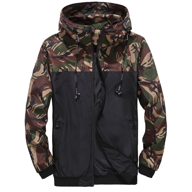 Innerwin Veste à Manches Longues Manteau pour Hommes Automne Chandail à Capuchon Léger Extérieur Vert 4TG