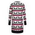 thumbnail image 3 of FOCUSNORM Femmes Juniors Cardigan de Noël à Manches Longues Vêtements de Fête Dessin Animé, 3 of 4