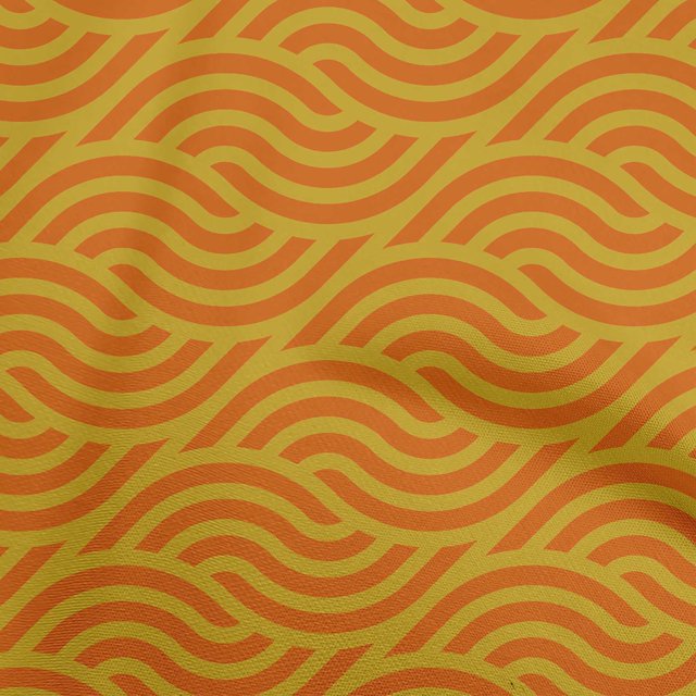 oneOone Velvet Orange Fabric Abstract Dress Material Fabric Print Fabric By The Yard 58 Inch Wide