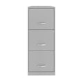 thumbnail image 1 of Solutions d'Espace Classeur Vertical Moderne en Métal à 3 Tiroirs avec Serrure, Argent, 1 of 12