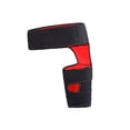 thumbnail image 2 of Hip Brace, Thigh Compression Sleeve, Support Brace, Compression Support Wrap for Hamstring Injury Sprains, Sacroiliac Joint Support Stabilizer Black and Red, 2 of 8