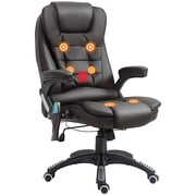 HOMCOM Executive Office Chair w/ Massage and Heat, Computer Chair, Brown