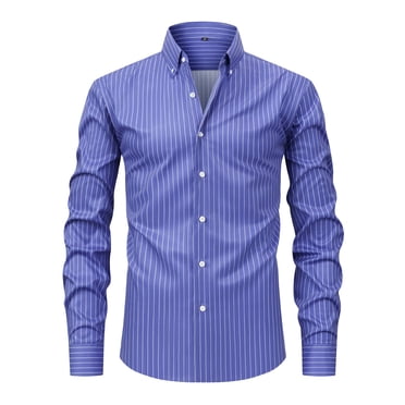 Formal Dress Shirt For Men | Slim Fit Long Sleeve Wedding Shirt With Stretch Comfort Button Down Wear Blouse Button down Shirt Male Rompers Men Formal Shirt Mens Casual T Shirt Printed Short Mens