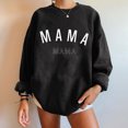 thumbnail image 1 of Qertyioot Chemises à Manches Longues pour Femmes, Mode Femmes Confortable Décontracté Chandail à Lettres Imprimé T-Shirt à Col Rond Blouse Hauts, 1 of 4