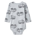 thumbnail image 2 of George Baby Boys' Long-Sleeve Printed Bodysuit, 2 of 2