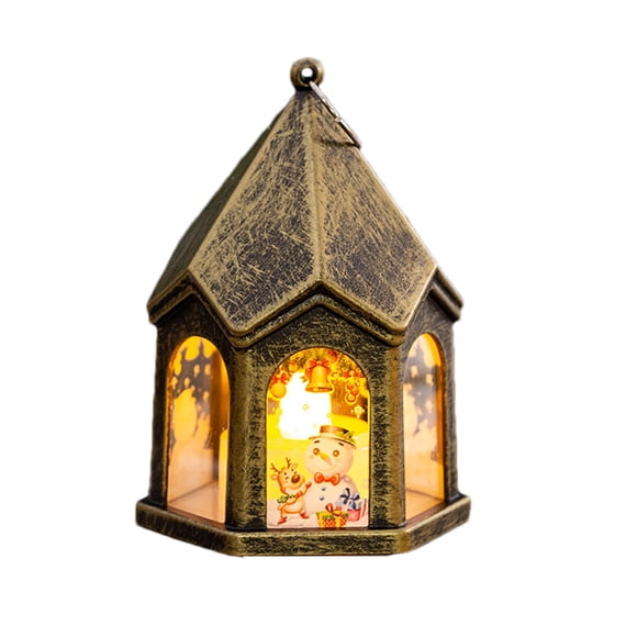 WRKEKC Liquidation Décorations de Noël Lumières Portatives pour Enfants Cadeaux de la Veille de Noël Décorations de Bureau Lumières Coupe-Vent Décorations Suspendues