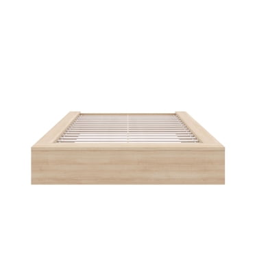 Nexera James King Platform Bed Frame, Natural Blonde Oak