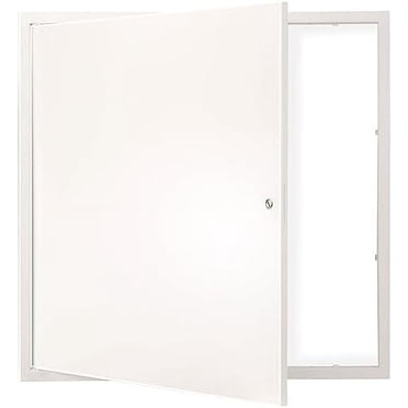 Metal Access Panel for Drywall Ceiling, 16 x 16 Inch Plumbing Access Doors with Cam Latch Lock, Heavy-Duty Steel Wall Hole Cover, Easy Install Removable Hinged Panel for Wiring & Cables, Silver Metal