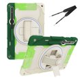 thumbnail image 1 of XYX 3in1 Rotating Stand Case for Samsung Galaxy Tab S9 Ultra 14.6 inch SM-X910 with Hand/Shoulder Strap, Shockproof Rugged, Colorful Green, 1 of 7