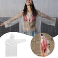 thumbnail image 2 of Poncho de Pluie Transparent Imperméable pour Festivals et Activités de Plein Air avec Écran Météo Léger, 2 of 7
