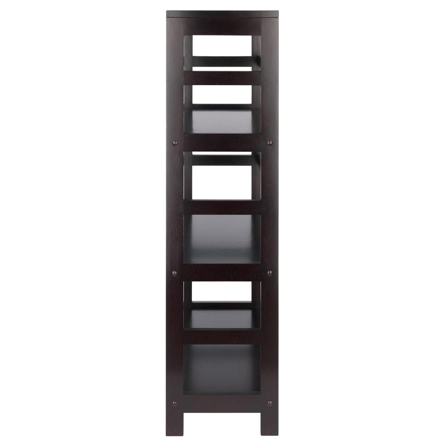 Winsome Capri 7pc Storage Shelf, Espresso/Beige Finish - 92851
