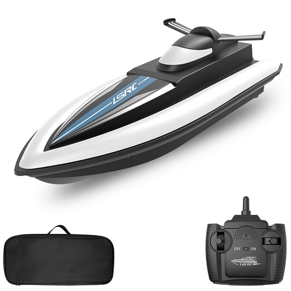 eccomum LSRC RC Boat Remote Control Boat Race Boat 2.4GHz Waterproof Toy for Lake Pool Sea Gift for Kids Boys Girls