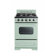 Classic Retro 24" Freestanding Gas Range with Convection Oven in Summer Mint Green