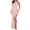 Pink, variant on Elvqul Long Sleeve Dress for Women V-Neck Pockets Pullover Summer Plain Midi Dresses for Women Rose Gold