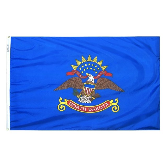 4x6' North Dakota Nylon State Flag - All Weather, Durable, Outdoor Nylon Flag - All Star Flags