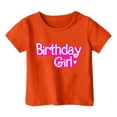 thumbnail image 3 of Hiiyo T-Shirt à Manches Courtes pour Grandes Filles, Col Ras du Cou, Imprimé de Lettres, Tailles 1-13, 3 of 3