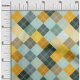 thumbnail image 2 of oneOone Cotton Poplin Light Blue Fabric Check Dress Material Fabric Print Fabric By The Yard 42 Inch Wide, 2 of 4