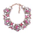 thumbnail image 1 of tredstone Strass Déclaration Collier Se Démarquer avec de Superbes Détails de Strass Unique Vêtements Décorations Rose Rouge, 1 of 6