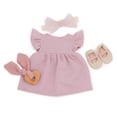 thumbnail image 1 of Pink Dress Outfit w/ Headband Set by Lullababy, 1 of 5