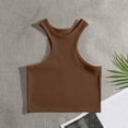 thumbnail image 1 of asjyhkr Ribbed Knit Tank Tops for Women Crew Neck Sleeveless Solid Color Camisole Summer Casual Cami Shirts, 1 of 3