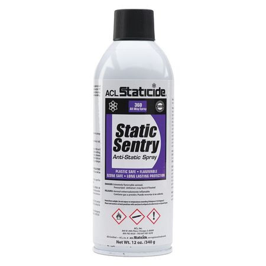 ACL Staticide 2006 Static Sentry, Aerosol, 12 oz, White