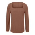 thumbnail image 4 of Penkiiy Chemises à Manches Longues pour Femmes Tunique Col Rond Décontractée Légère Mode Automne Pulls Vêtements 2025 4TG Kaki, 4 of 4