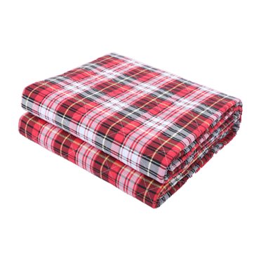 Langgg Large Multicolor Urine Mats TPU Waterproof Cotton Incontinence Pad Foldable Diaper Absorbent Mattress Nappy Bed Sheets Red Plaid2