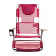 thumbnail image 3 of Ostrich Altitude 3-n-1 16" Tall Lounge Reclining Beach Chair, Pink (2 Pack), 3 of 12