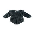 thumbnail image 1 of Body Manches Longues à Volants Mode Velours Solide d'Automne pour Bébé Fille, 1 of 8