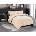 thumbnail image 1 of Mocassi 2-Piece Duvet Cover Set, 1800 Thread Count, Button Closure, Solid Color - Cooling, Breathable Material- Wrinkle, Fade, Stain Resistant, Twin/Twin XL, Cream, 1 of 5
