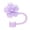 Purple, variant on Reusable Water Bottlesilica Gel Straw Cap Cover Cute Straw Cap Cover Splashing Proof Straw Cap Cover Reusable Straw Cap Cover Water Bottle Straw Cover 0.4In Diameter