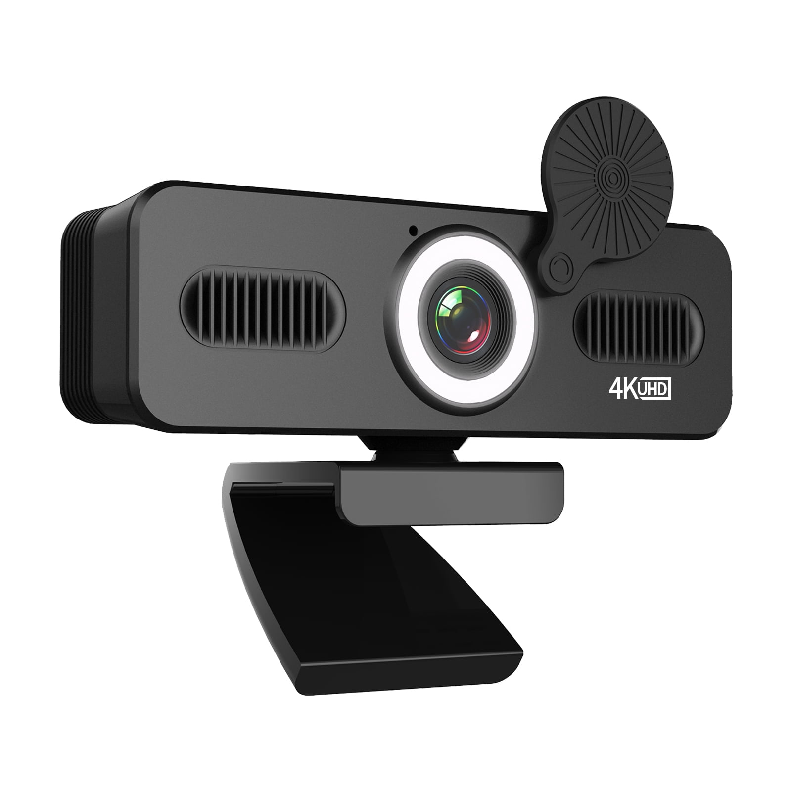 2160P HD Webcam Computer Webcam with Microphone USB PC Web Camera 120-degree Wide Angle with Fill-in Light Free Drive for Recording Calling Conferencing Gaming Compatible with Windows Vista iOS