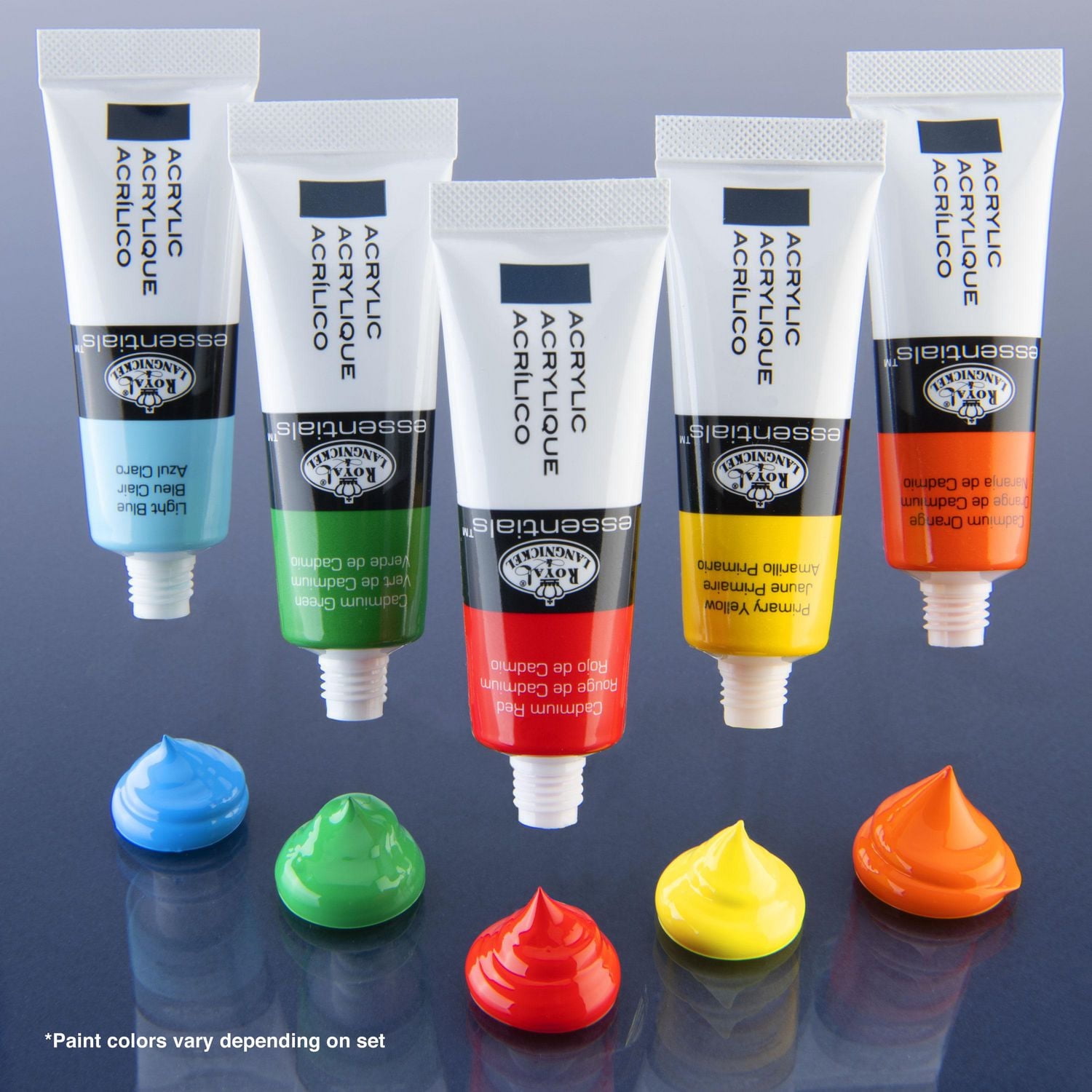 Royal & Langnickel - <br>Ensemble de peinture acrylique Essentials 12 ml, 24 couleurs